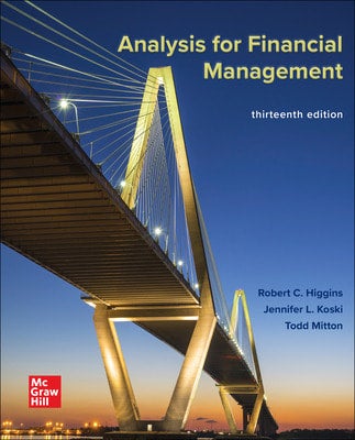 Solution Manual Analysis For Financial Management Higgins Koski Mitton